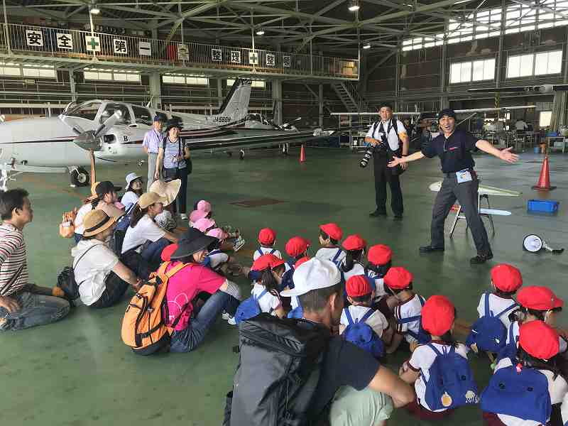 園外保育の一環で大阪市立六反幼稚園の皆さんが来訪