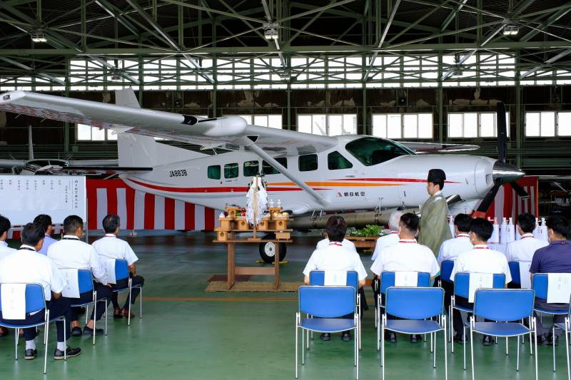 新造機テキストロン・アビエーション式208型清祓式を斎行しました