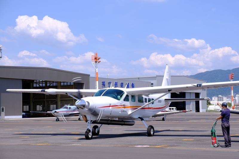 新造機テキストロン・アビエーション式208型清祓式を斎行しました